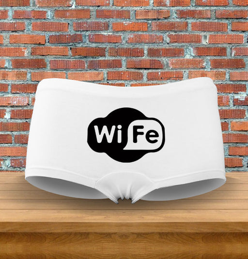 "Wi-Fe" Funny Wi-Fi Nerdy Funny Gift Womens Underwear Panties