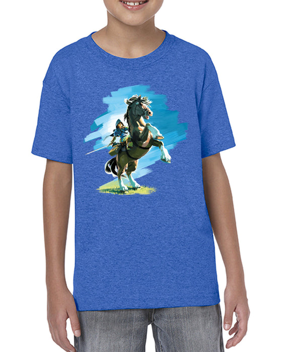 [ Kids ] Link Epona Zelda BOTW Inspired T-shirt