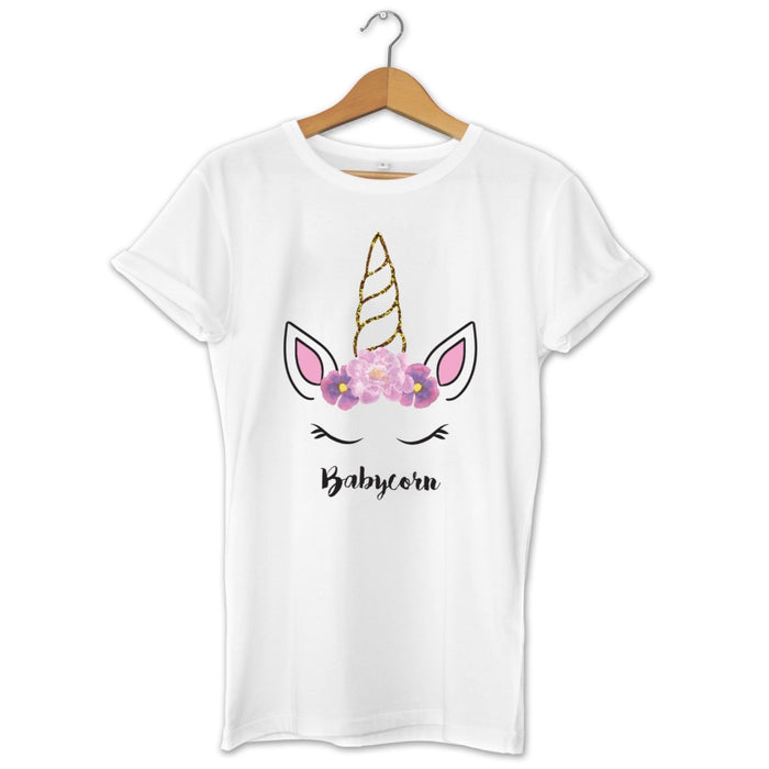 Mummacorn & Babycorn Cute Unicorn Top Mother And Daughter Matching T-Shirt