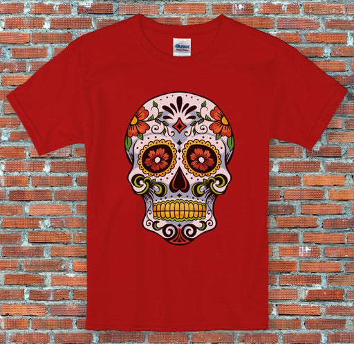 Candy Skull Day of the Dead Halloween Sugar Skull S to 2XL