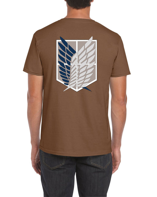 Survey Corp BACK PRINT Scout Symbol Attack on Titan Anime Inspired T Shirt S-2XL