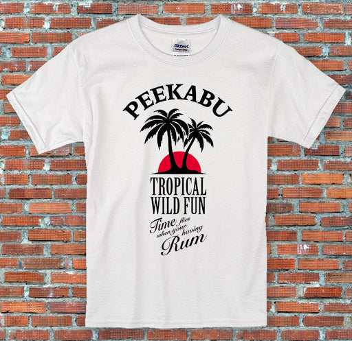 Malibu Inspired Peekabu Alcohol Quote Funny T Shirt S-2XL