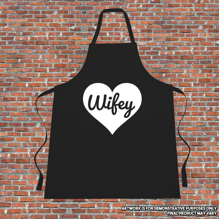 "WIFEY" Apron Cooking Kitchen Wife Gift Quote