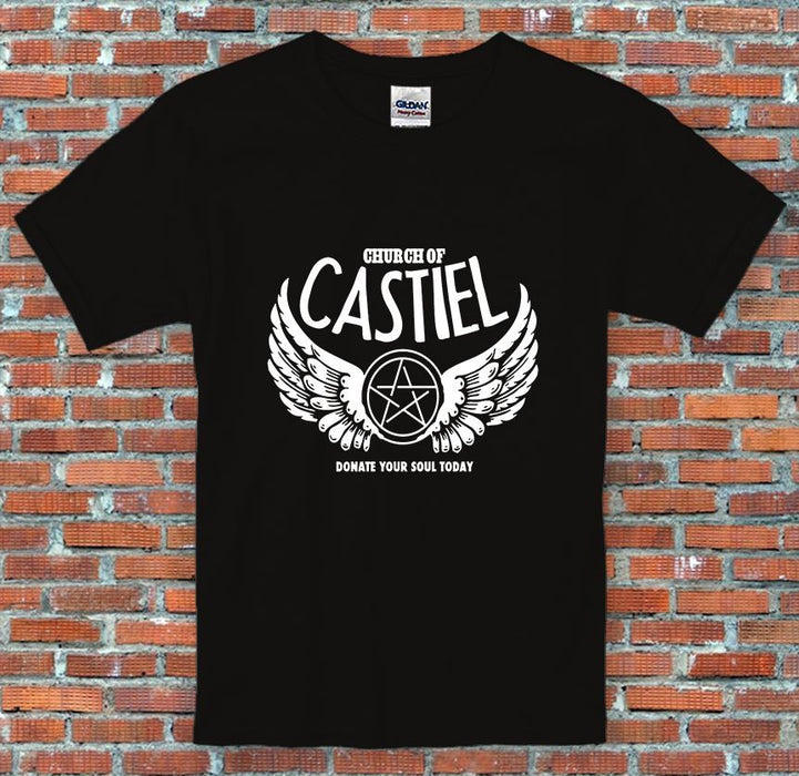Church of Castiel Supernatural Inspired T Shirt S M L XL 2XL