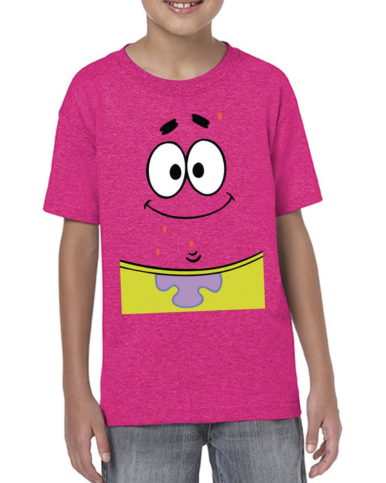 [ Kids ] Patrick Face Squarepants Starfish Cartoon Inspired Kids T-Shirt.