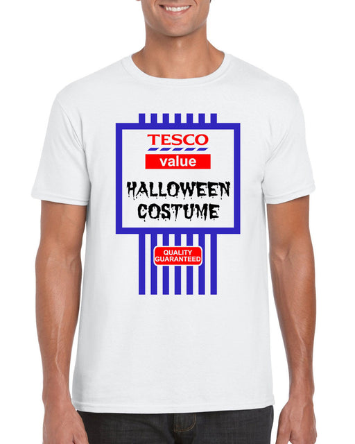 "Tesco's Value Halloween Costume " Spoof Halloween Themed T Shirt