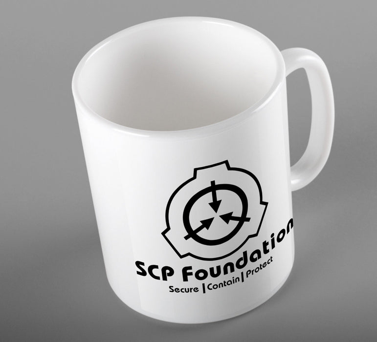 " SCP Foundation  " Fan SCP Wiki Logo Company Inspired White Ceramic Cup Mug