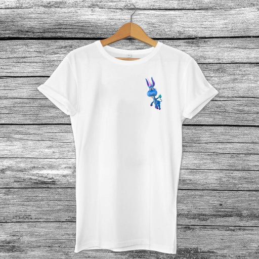 Happy! Netflix Series TV Show Pocket Unicorn Inspired T-Shirt Top - White