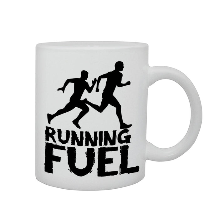 Running Fuel Sports Atheltic Fitness Hobby Gift Graphic Printed Mug