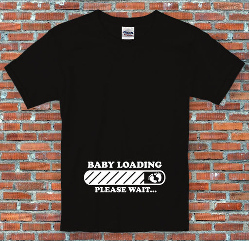 "Baby Loading Please Wait..." Pregnancy Parent Mother Gift T-Shirt S-2XL