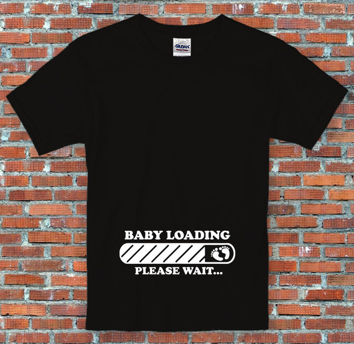 "Baby Loading Please Wait..." Pregnancy Parent Mother Gift T-Shirt S-2XL