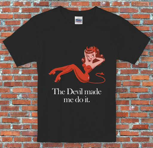 Abadon 'The Devil made me do it' Supernatural Inspired T Shirt S M L XL 2XL