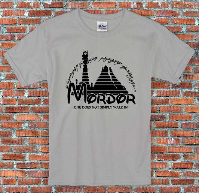 "Mordor One does not simply walk in" Lord of the Rings Inspired T Shirt S to 2XL