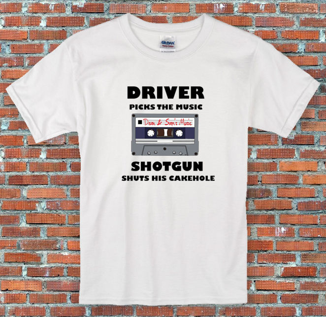 Supernatural "Driver Picks the Music, shotgun shuts his cakehole" T Shirt S-2XL