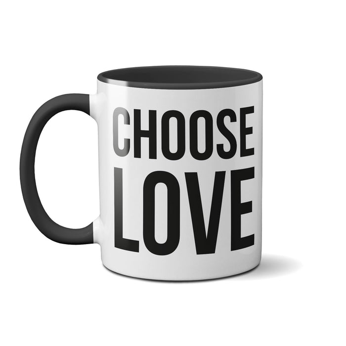 Choose Love Mug - Novelty T-Shirt - Gift - 80's Style Choose Life George Michael