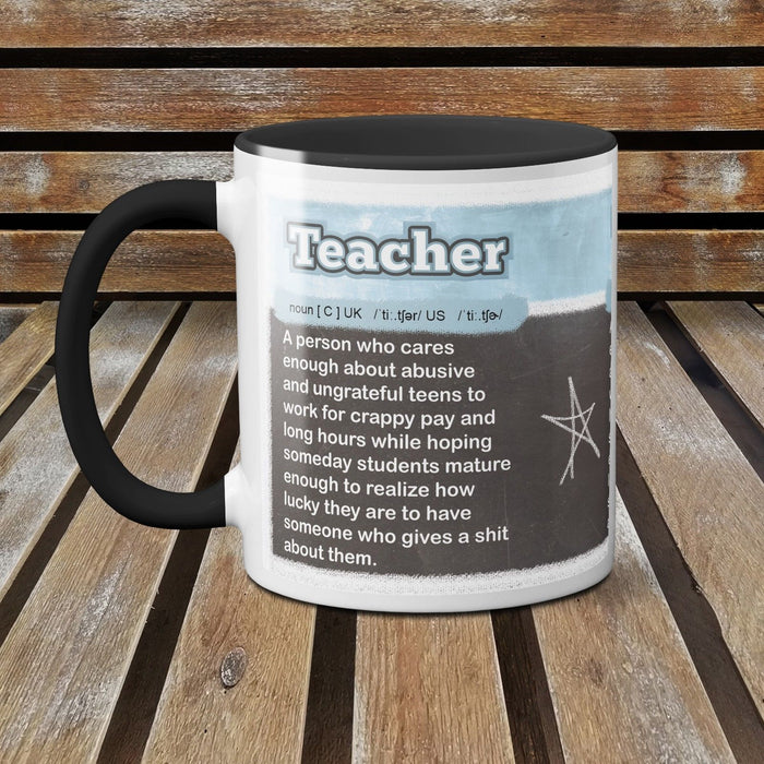 Definition of a Teacher - Funny School Leavers Gift Mug