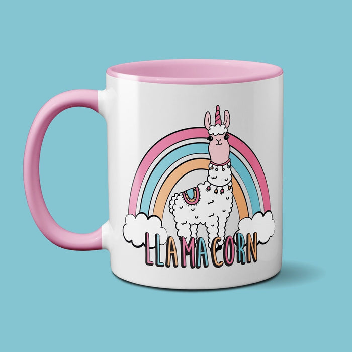 Llamacorn Pink Girls Mug - Cute Adorable - Kids Unicorn Llama Funny Novelty Gift