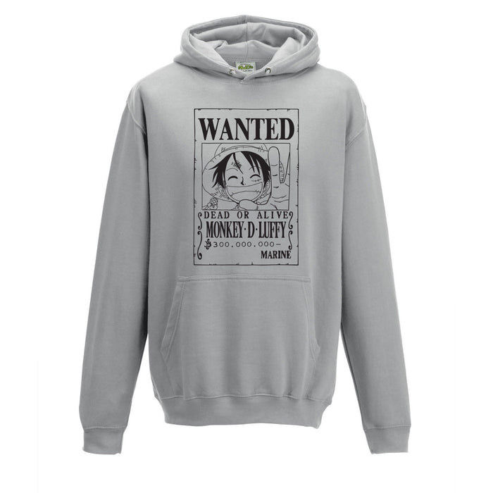 One Piece Monkey.D.Luffy Wanted Anime Poster Pirates Inspired Hoodie S-2XL
