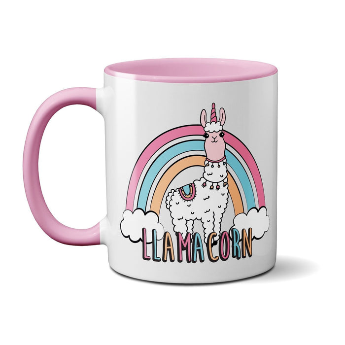 Llamacorn Pink Girls Mug - Cute Adorable - Kids Unicorn Llama Funny Novelty Gift