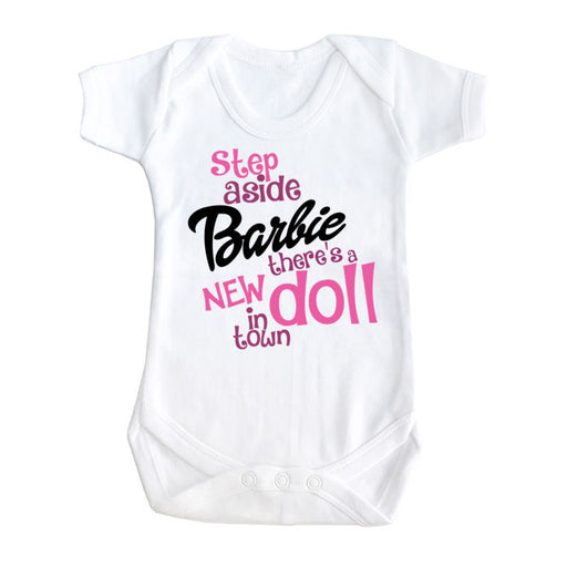 'Move out of the way Barbie' Cute funny slogan babygrow baby vest