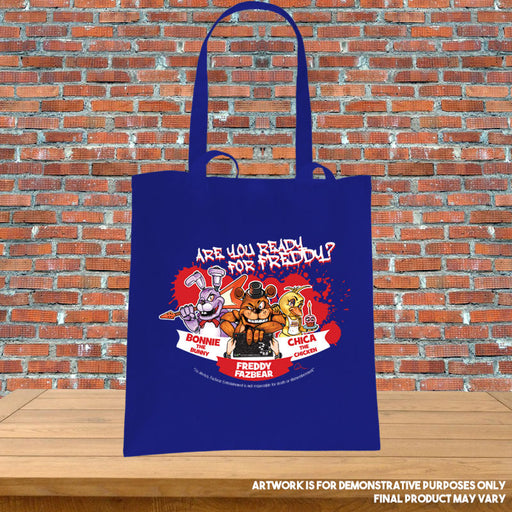 Printed Tote Bag Ready for Freddy FNAF Chica Bonnie