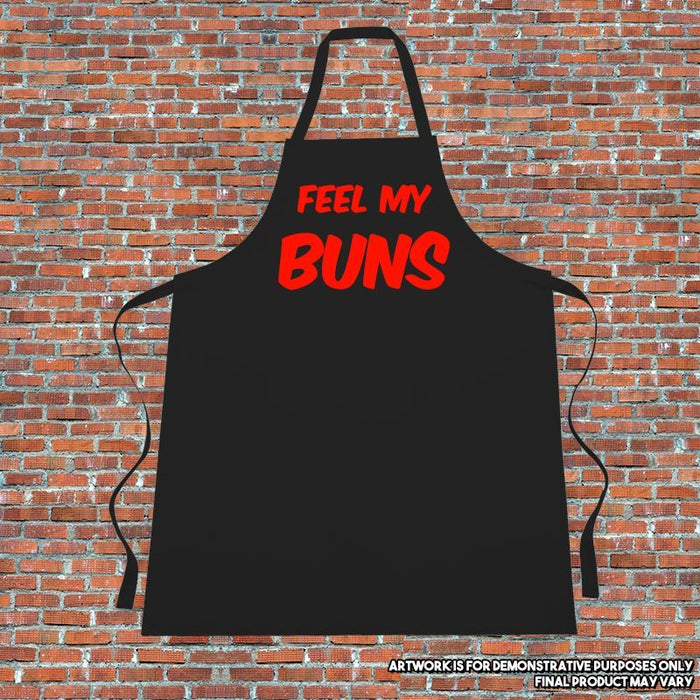 "FEEL MY BUNS" Apron. Cooking. Kitchen.Naughty