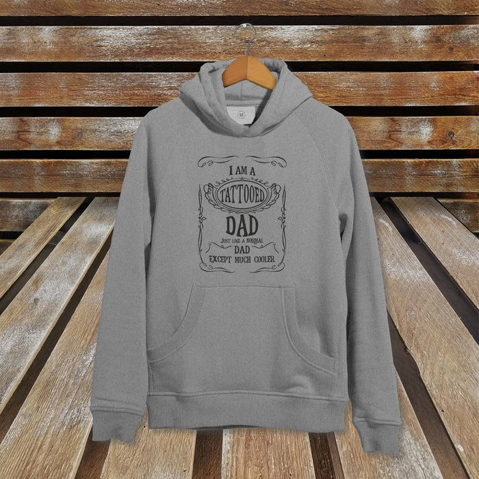 Tattooed Dad Just Like A Normal Dad Except Much Cooler Cool Father's Day Hoodie