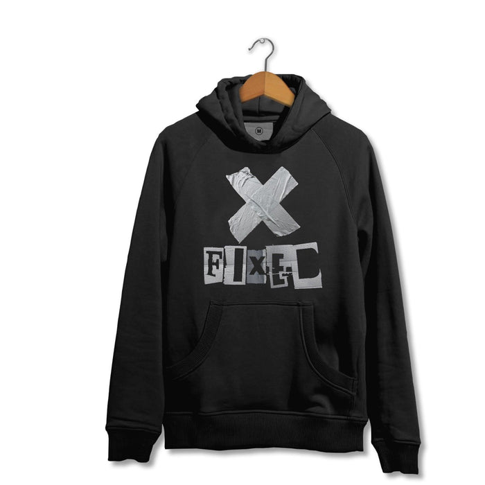 FIXED Black Hoodie -Funny/ Novelty/ Nice to Have/ Unskilled DIY Repairing Person