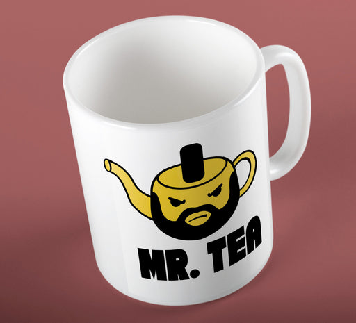 Mr Tea Parody Tea Slogan Mr T A Team Funny Ceramic Cup Mug