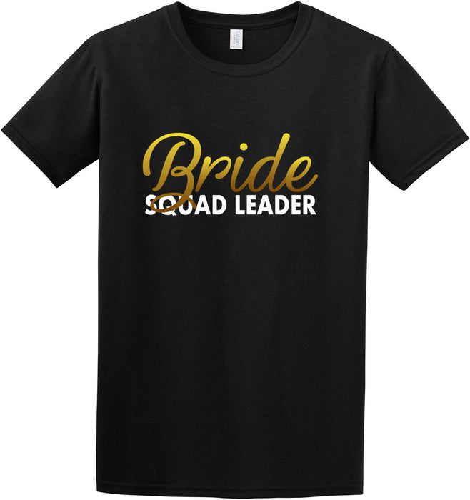 Bride Squad Leader Hen Party Tribe Bride Cute Drink Black Vest T-shirt