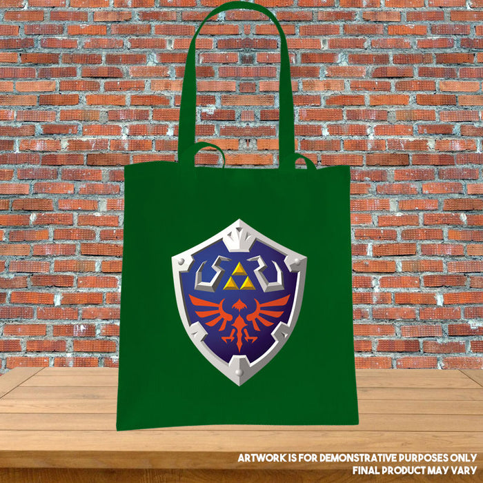 Printed Tote Bag Legend of Zelda Hyrule Shield Inspired