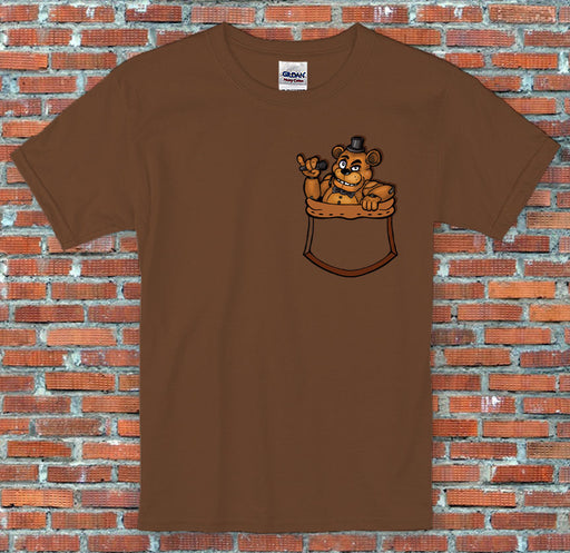 Freddy in my Pocket FNAF Five Nights Animatronic Inspired T Shirt S M L XL 2XL