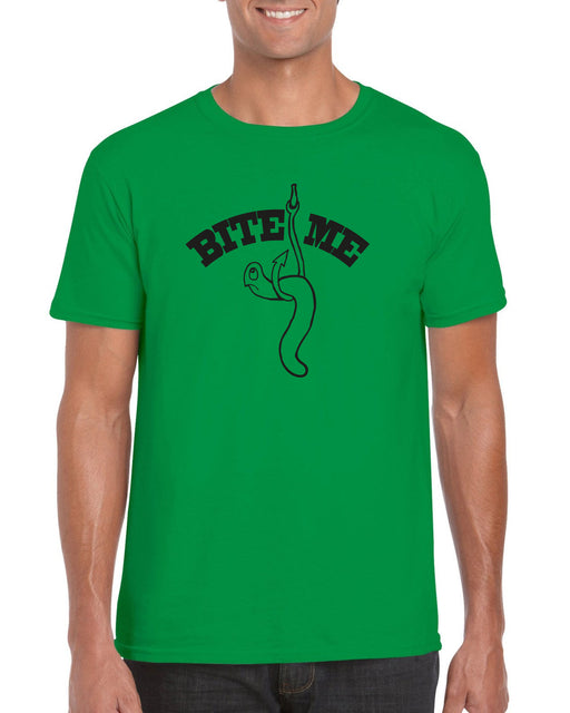 "Bite Me " Funny Graphic Fishing T-shirt