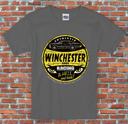 Winchester Bros Racing Supernatural Inspired T Shirt S M L XL 2XL