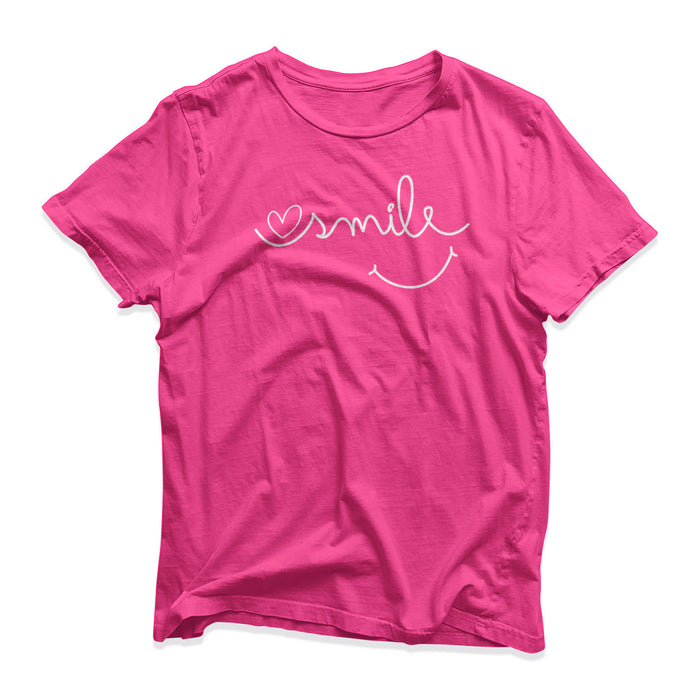 Smiling Smiley T-Shirt - Funny Novelty - Gift Present - Happy Cheerful Birthday