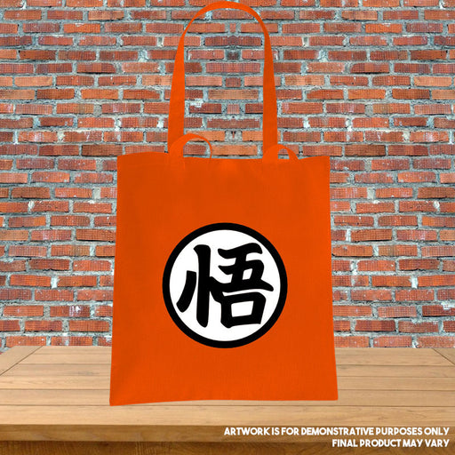 Printed Tote Bag Goku Symbol Dragonball Z Anime Inspired