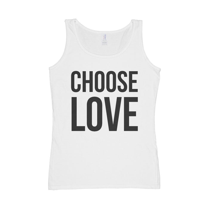 Choose Love Women's Vest Top Novelty Gift - 80's Style Retro Life George Michael