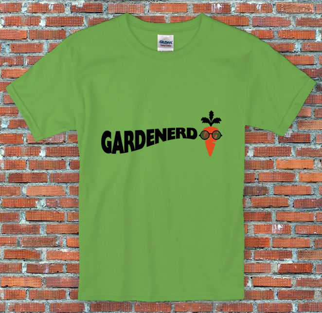 "Gardenerd" Funny Gardener Gardening Shirt S to 2XL