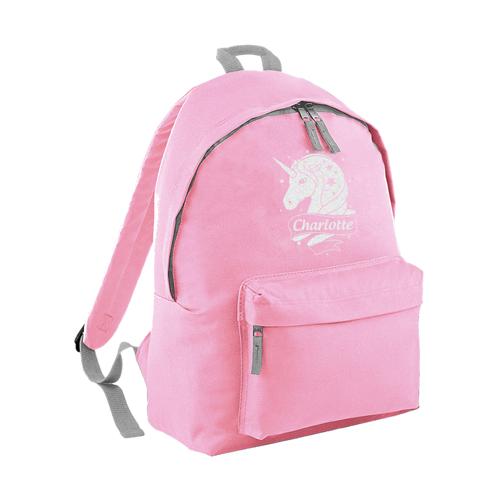 Personalised Custom Girl Child's Unicorn Designed School Backpack Bag Rucksack