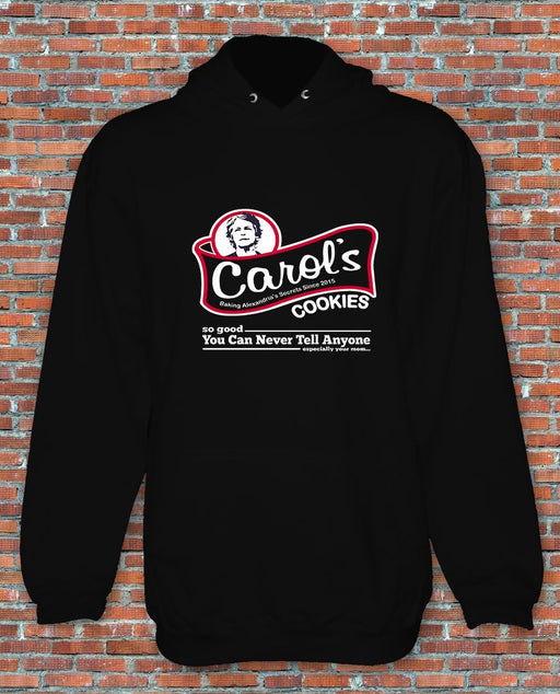 Carol's Cookies Walking Dead Comic Book TV Zombies Inspired S-2XL Navy Hoody