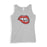 Sexy Red Lips Vest Top - T-Shirt Womens