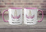 Mummacorn & Babycorn Cute Unicorn Pink and White Cup Mother and Daughter Mug Set