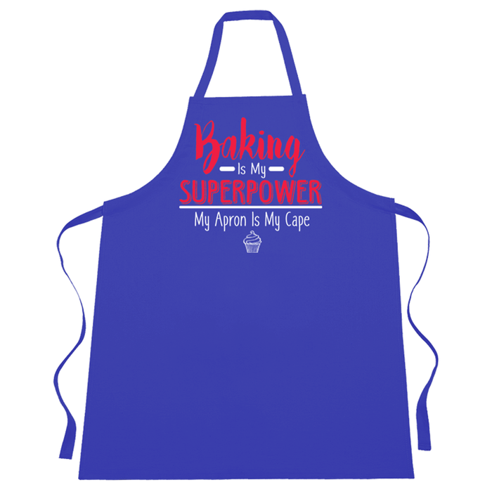 Baking is my superpower my apron is my cape funny slogan cooking baking kitchen