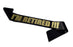 Personal I'm Retired Sash Satin Retirement Party Banner - Black And Gold Glitter
