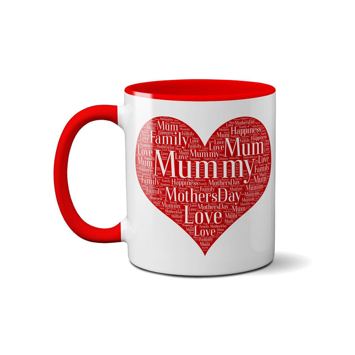 Word Art Mug - Personalised with your names & details - Perfect for Mothers day
