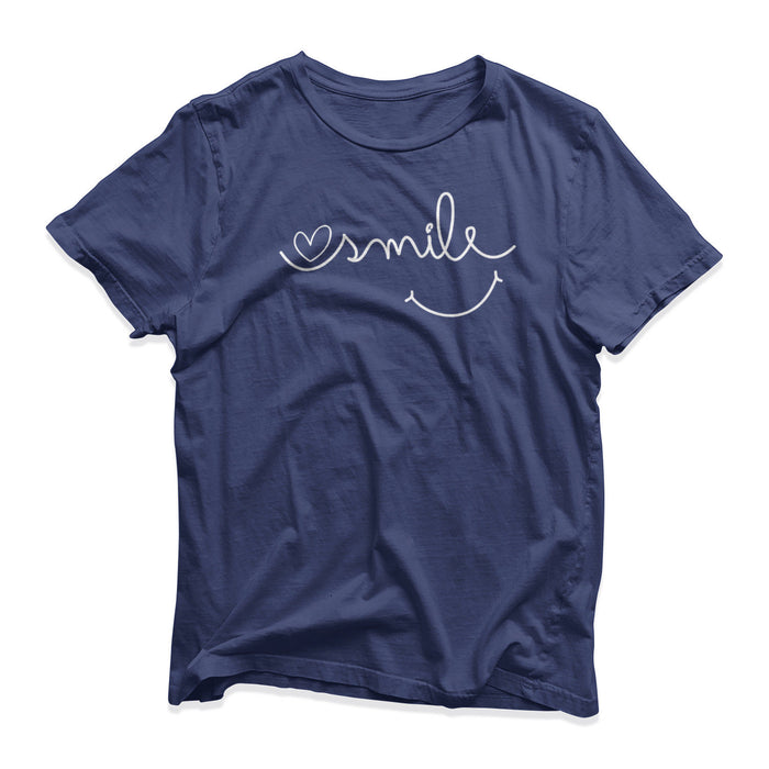 Smiling Smiley T-Shirt - Funny Novelty - Gift Present - Happy Cheerful Birthday