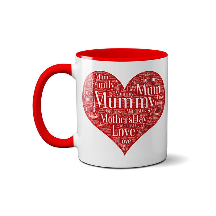Word Art Mug - Personalised with your names and details - Perfect Mother's Day Gift