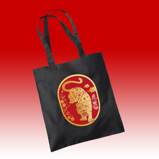 Oriental Tiger Tote Bag - Happy Chinese New Year 2022 Zodiac Lunar Inspired Gift