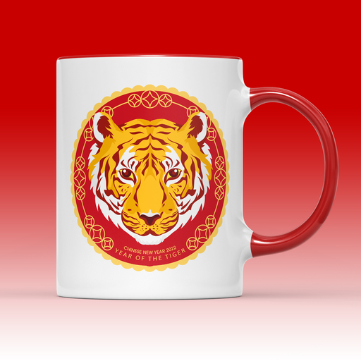 Tiger Face Mug - Happy Chinese New Year 2022 Year Of Tiger Zodiac Lunar Gift