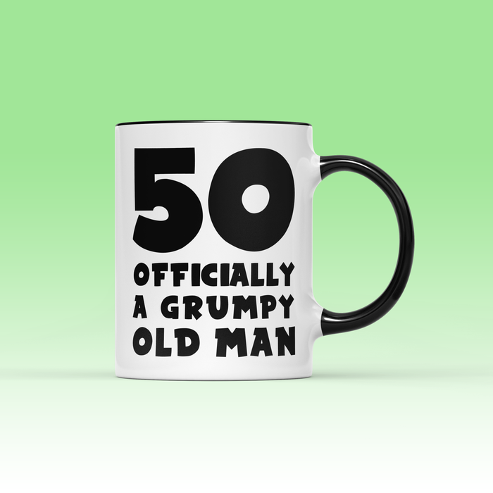 Officially A Grump Old Man Personalised Mug
